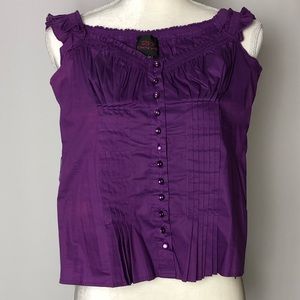 2b Bebe Purple Top